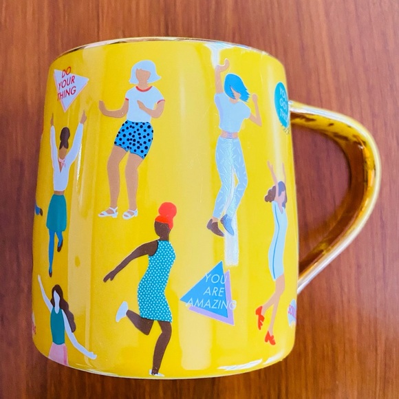 Yellow Soul Sister Encouragement Coffee Tea Mug Paper Source - Picture 1 of 15